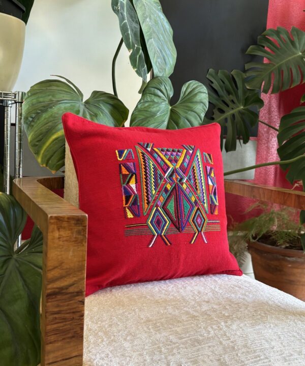Pillow case, red multicolour